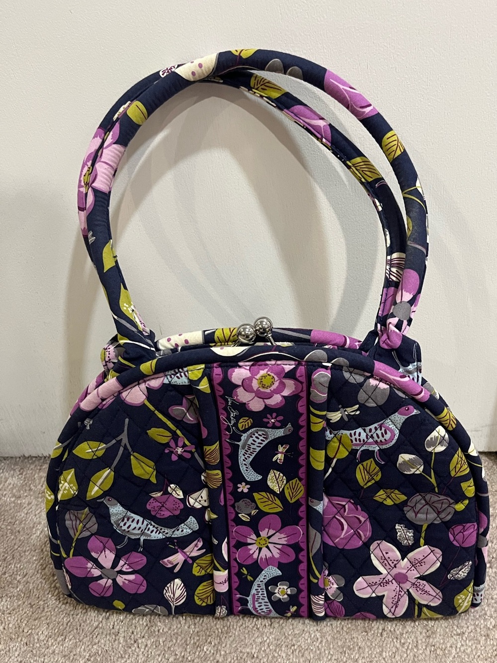 Vera Bradley Eloise Handbag in Floral Nightingale Print